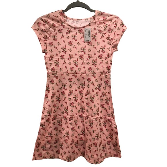 Girl's Large 10/12 Dress Pink Floral Children's Place - Picture 1 of 2